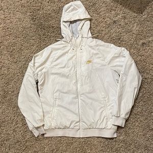 Nike bomber jacket with gold embroidery